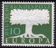 BRD : 1957 Europa CEPT 10 Pf. With WM Michel 294 Falzlos - Ongebruikt