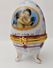 Vintage Porcelain Eggs Porzellan Ei Pralinen,Faberge Style Jewelry Box , Deckeldose Oeuf En Porcelaine, De Collection - Eier