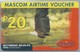 BW.- INTERNATIONAL PHONECARD. MASCOM AIRTIME VOUCHER. BOTSWANA WILDLIFE. NTSU. FISH EAGLE. FLEXICALL P20.- 2 Scans. - Botswana