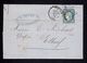 France Cover - Letre 1875 Paris To Elbeue - Ceres Sc58 - 1871-1875 Ceres