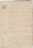 2 DOCUMENTS NOTARIAUX AVEC CACHETS FISCAUX 50 CENTS ET 70 CENTS POUR PAGE DOUBLE DU 10/09/1871 ET 12/04/1856 - Seals Of Generality