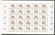 1987 St.Pierre & Miquelon. Mushrooms. Full Sheet (5x5) ** - Unused Stamps