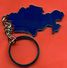 Kazakhstan. Keychain In The Form Of A Map Of Kazakhstan. Made Of Heavy Metal And Covered With Hot Enamel. - Andere & Zonder Classificatie