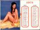 CALENDRIERS 1971 NUS PIN UP , Distribuer Par S.A.T. 76 LE HAVRE - Small : 1971-80