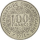 Monnaie, West African States, 100 Francs, 1971, TTB+, Nickel, KM:4 - Ivory Coast