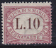 San Marino Segnatasse 1897 £ 10 G.i..MNH** . Sas.9 - Segnatasse