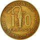 Monnaie, West African States, 10 Francs, 1976, TTB, Aluminum-Nickel-Bronze - Elfenbeinküste