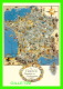 MAPS, CARTES GÉOGRAPHIQUES - LA FRANCE TOURISTIQUE &amp; GASTRONOMIQUE EN 1948 - - Carte Geografiche