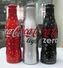 AC - COCA COLA SNOWING ILLUSTRATED 2017 - 2018 NEW YEAR ALUMINUM EMPTY BOTTLES & CROWN CAPS FROM TURKEY - Bottiglie