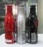 AC - COCA COLA SNOWING ILLUSTRATED 2017 - 2018 NEW YEAR ALUMINUM EMPTY BOTTLES & CROWN CAPS FROM TURKEY - Flessen