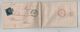 TP 2 Epaulette S/LAC C.Bruxelles 31/8/1850 Obl.à +Barres 24 V.Anvers C.d'arrivée Facture De Behr Fabricants De Céruse - Oblitérations à Barres: Perceptions