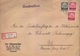 Lettre Recommandée Du Maire St Avold (T325 St.Avold C) TP Lothringen (12x2+30pf=2°éch) Le 3/10/41, étiquette St Avold A - Briefe U. Dokumente