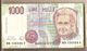 Italia - Banconota Circolata Da 1000£ "Montessori" - 1991 "Lettera B" - 1000 Lire