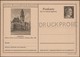 Allemagne 1942. 2 Entiers Postaux Touristiques Perforés Druckmuster, Spécimen. Saarbrücken : Théâtre, Mairie - Interi Postali