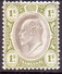 SOUTH AFRICA TRANSVAAL 1902 SG #251 1sh MH Black And Sage-green CV £20 Tear At Top - Transvaal (1870-1909)