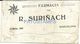 84058 SPAIN ESPAÑA BARCELONA CATALUÑA COVER PUBLICITY FARMACIA R. SURIÑACH NO POSTAL POSTCARD - Otros & Sin Clasificación