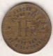 CONGO-BELGE.1 FRANC 1946 .(Éléphant) - 1945-1951: Regentschap