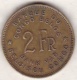 CONGO-BELGE. 2 FRANCS 1947 .(Éléphant) - 1945-1951: Regency