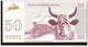 Latvia Ventspils - 50 VENTI  Coupon - Cow Parade Railway Train - Lettland