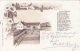 Litho Gruss Aus GROSS ULLERSDORF (MÄHREN) - De Neie Eisenbahn, Gel.190? V.Gross Ullersdorf N. Mähr.Neustadt ... - Böhmen Und Mähren