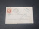 FRANCE - Lettre De Villeneuve Sur Lot Pour Agen En 1855 , Affranchissement Napoléon 80c - L 10992 - 1849-1876: Classic Period