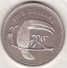 Belize. 5 Dollars 1974 . Keel-billed Toucan . Argent.  KM# 44a - Belize