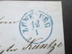 AD 1856 / 57 Hannover Nr. 9 EF K1 Lüneburg Nach Winsen / Luhe. Blauer Ankunftstempel R2 Winsen - Hanover