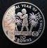 Turks And Caicos Islands 10 CROWNS 1982 SILVER PROOF "International Year Of The Child" Free Shipping Via Registered - Turks E Caicos (Isole)