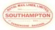 Luggage Label / Etiquette Bagage - Royal Mail Lines Southampton - Unused - Autres & Non Classés