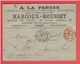 FABRIQUE DE COURONNES MORTUAIRES 59 AVENUE D ORLEANS PARIS 14 EN 1901 MARCOUX ROUSSET MAINTENANT AVENUE GENERAL LECLERC - Arrondissement: 14