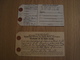 LOT DE 2 COUPONS  1946 - Other & Unclassified