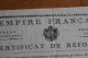 Empire Français 1806 Certificat De Reforme  Departement De L'OURTE  Aigle Imperial, Cachet , Autographe - Documentos Históricos