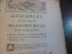 Assemblée Publique Société Royale Sciences 1772 Histoire Des Oiseaux Baron De Faugères + Intro 6 + 3 P - Historical Documents