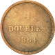 Monnaie, Guernsey, 4 Doubles, 1864, Heaton, Birmingham, TB+, Bronze, KM:5 - Guernsey