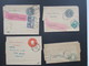 Argentinien 1900 - 1903 Streifbänder 4 Stück / 2 Stk. Mit Zusatzfrankatur Nach Deutschland! Faja Postal Impresos - Cartas & Documentos