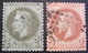 LOT R1595/76 - NAPOLEON III Lauré N°25 + N°26 - Cote : 75,00 € - 1863-1870 Napoleon III Gelauwerd