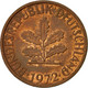 Monnaie, République Fédérale Allemande, 2 Pfennig, 1972, Karlsruhe, TTB - 2 Pfennig