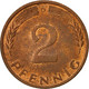 Monnaie, République Fédérale Allemande, 2 Pfennig, 1972, Karlsruhe, TTB - 2 Pfennig