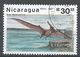 Nicaragua 1987. Scott #1622 (U) Pteranodon, Prehistoric Creatures - Nicaragua