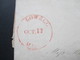 USA 1831 Bartaxe 6 Cents Roter Einkreisstempel K1 Lowell Oct. 13 Mass / Massachusetts. Mit Inhalt! Interessant??!! - …-1845 Vorphilatelie