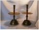 Delcampe - RARE HOLLANDE - Paire De Chandeliers De Bronze XVIIe S. - Bronzes