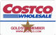 Costo Wholesale Gold Star Member - Customer Loyalty/Membership Card - Other & Unclassified