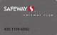 Safeway - Customer Loyalty/Membership Card - Other & Unclassified