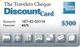 American Express Travelers Cheque Discount Card - Laminated Paper Card - Other & Unclassified