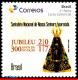 Ref. BR-V2017-02 BRAZIL 2017 RELIGION, JUBILEE OF OUR LADY OF, APARECIDA, 300 YEARS, PERSONALIZED MNH 1V - Unused Stamps