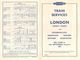 07135 "BRITISH RAILWAYS-TRAIN SERVICES-LONDON AND GRANTHAM-NEWARK-RETFORD-DONCASTER 1952" ORARI ORIG. - Europe