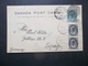 Canada: 1900 Uprated One Cent Postal Card To Leipzig, Germany (#FY3) - 1860-1899 Reign Of Victoria