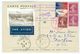 1936 France Aero Club De Atlantique Card, La Baule-Pornichet-Le Pouliguen With Vignettes/postmarks - 1927-1959 Covers & Documents