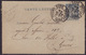 FRANCE 1895 - Carte-lettre  Sans République  Type  Sage - Avec Correspondance - Cachet De Tours - Cartes-lettres