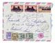 NOUVELLE-CALEDONIE  /  LETTRE  AVEC  SURTAXES  ( 7 Timbres Sur Enveloppe ) /  Date  :  NOUMEA , Le 11-5-1951 - Lettres & Documents